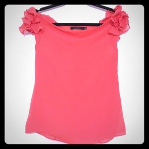 🌸3 for $12🌸 Orange Coral Ark & Co Blouse